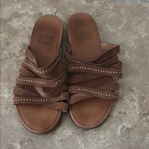 FitFlop Brown Suede Women's Sandals